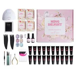 2024 Private Label Nail Art Kit Set professionale cofanetto professionale Gel smalto per unghie Set di Gel Uv