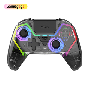 HG04I RGB <b>Wireless</b> Gaming <b>Controller</b> for P5 IOS Android <b>PC</b> 6-Axis Gyro Hall Effect Joysticks & Programmable Buttons - Product Image 1