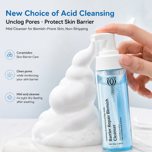 <span class=keywords><strong>Nettoyant</strong></span> Anti-Imperfections Marque Blanche Réparateur de Barrière Cutanée à la Céramide et à l'Acide Salicylique, <span class=keywords><strong>Nettoyant</strong></span> Doux Non Démaquillant, Fabricant OEM ODM - Product Image 2