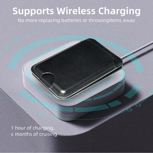 Cartera con Soporte para Tarjetas, Rastreador GPS, Compatible con <span class=keywords><strong>AirTag</strong></span>, de Cuero Personalizado, Plegable, Magnética, para Teléfono - Product Image 2