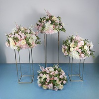 Nouvelle Guirlande de Fleurs Artificielles Réalistes en Soie (Roses et Pivoines) pour Décoration Florale sur Pied, Mariages, Événements, Tables et Salons