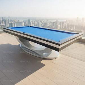 Table de billard WANYAJU de qualité supérieure en bois massif, standard commercial, moderne, multifonctionnelle, pour la maison et les loisirs - Product Image 5