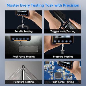 Medidor de Força Digital GOYOJO 500N 110LB com Tela Grande, Alta Precisão para Testes de Empurrar e Puxar - Product Image 6