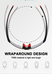 <span class=keywords><strong>Gafas</strong></span> de <span class=keywords><strong>sol</strong></span> deportivas Pickleball de una pieza con montura TR90 superventas OEM ODM al aire libre UV400 para <span class=keywords><strong>ciclismo</strong></span> y escalada - Product Image 6