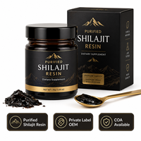 Résine de Shilajit Purifiée Marque Privée Rainwood – Emballage en Pot OEM – Complément Bien-être