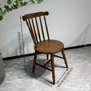 Set di Tavoli e Sedie Commerciali per Caffetteria, Tavoli per Pasticceria e Gelateria, Tavoli e Sedie in Stile Retrò Americano per Bar - Product Image 1