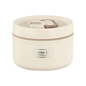 Boîte à lunch ronde isolée en acier inoxydable 304 de qualité alimentaire <span class=keywords><strong>bento</strong></span> portable pour étudiants avec bol à soupe pour étudiants occupés - Product Image 1