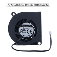Kit de ventilateurs de refroidissement 24V DC pour imprimante 3D Anycubic Kobra S1 Combo Series - Ventilateurs de remplacement pour carte mère, extrudeuse et filtration d'air
