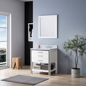 V-NONH Mueble de Baño Individual Moderno de 30'' con Lavabo de Cerámica Integrado, Madera Maciza y Contrachapada para Uso en Talleres y Apartamentos - Product Image 2