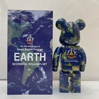 Vente en gros d'usine, figurine Bearbrick 400% en ABS, style boîte colorée, 28 cm, Bearbrick