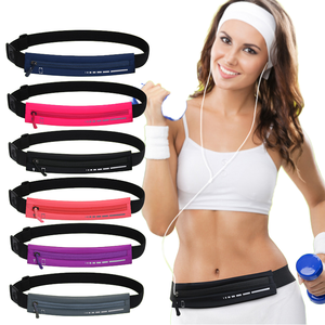 Yüksek Kaliteli Çok Renkli Su Geçirmez Polyester Fermuarlı Spor Bel Çantası Özel Mini Koşu Kemeri - Product Image 1