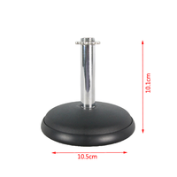 Support de microphone de table universel en métal durable CNBear K-803, profil bas, hauteur 10,1 cm, base 10,5 cm, pour microphone professionnel