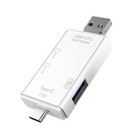 Lector de Tarjetas Multifunción Seis en Uno USB2.0 Tipo-C, Conveniente OTG2.0 para Teléfonos Móviles Android, Compatible con Almacenamiento Externo TF