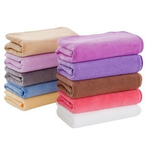 Serviettes de séchage pour <span class=keywords><strong>cheveux</strong></span> en microfibre ultra-fine 400g, extra-larges, épaisses et absorbantes, tissage uni, vente en gros d'usine - Product Image 5