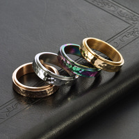 Nouvelle bague pour homme en acier inoxydable, motif marteau, nid d'abeille, motif de fosse lunaire, anti-ternissement, bijoux en gros MGJZ125
