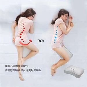 Adjustable Knee Pillow For Side Sleepers Maternity Use Memory Foam Support Cushion Rectangle Shape Minimalist Design - Product Image 3