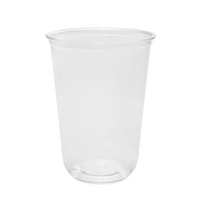 Vasos de Plástico en Forma de U Personalizados con Tapas, 95 mm, Fondo Redondo, Vasos Desechables de PET en Forma de U para Té de Burbujas, Boba, Café y Bebidas, Venta al Por Mayor