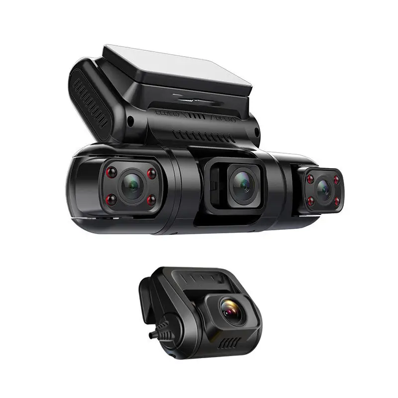 Nouvelle qualité 4 caméra 1080P véhicule DVR WiFi GPS enregistreur événement enregistreur de données double objectif Dash Cam 3 canaux voiture caméscope