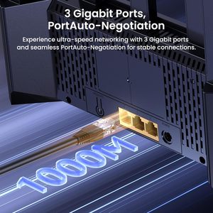 Tenda be3600 Dual band <span class=keywords><strong>Wifi</strong></span> 7 <span class=keywords><strong>Router</strong></span> (re3l) 3x1g cổng dễ dàng thiết lập an ninh kiểm soát của cha mẹ truy cập chế độ điểm truy cập thiết kế theo chiều dọc - Product Image 5