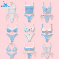 Private label zwemkledingfabrikanten bieden samples aan, aangepaste ontwerpen, uw geprinte logo, badpakken, damesbikinis, strandkleding
