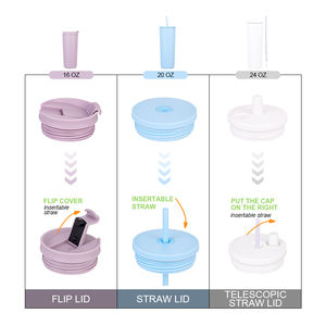 Mug à café en acier inoxydable avec paille, logo personnalisable, portable et écologique, disponible en plusieurs styles. - Product Image 6