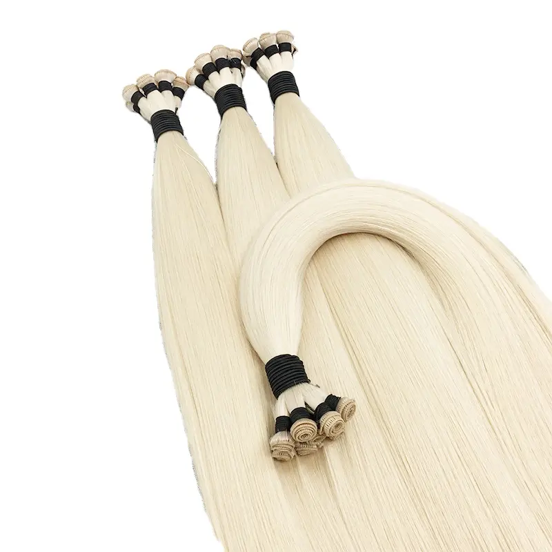 Haiyi hair company hot sale color light/ dark/ balayage 100% human virgin Russian Handtied hair extension