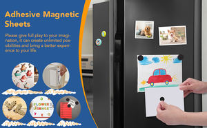 Magnetic <b>Dots</b> with Adhesive Backing with Adhesive Backing for Crafts Flexible Self Adhesive Magnetic Tape for DIY Projects - Product Image 4