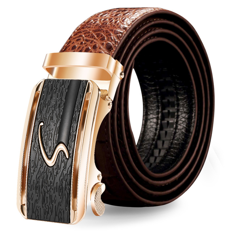 YD86 Men's Custom Adjustable Leather Belts with Alloy Buckles