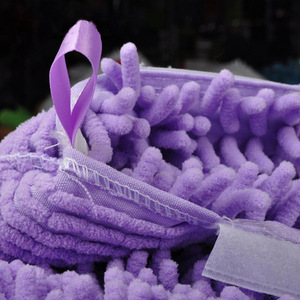 Funda de Repuesto para Mopa a Vapor de Chenilla, Color Morado, Rectangular, Lavable, Accesorio de Limpieza para el Hogar - Product Image 2