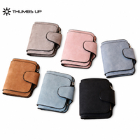 Dompet Pria THUMBS-UP Customizable Grosir Vintage Pendek Berlapis Poliester Anti RFID dengan Kancing