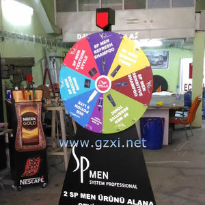 Özelleştirilmiş büyük manuel elektrikli LED ışıkları 360 derece şanslı piyango beraberlik Bingo makinesi servet iplik tekerlek oyunu - Product Image 3