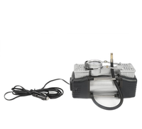 2 cylindres Pompe De Pneu De Voiture Compresseur D'air Trousse D'urgence Pneu Accessoires pour Voitures, Vélos, Motos, Tracteurs, Camions