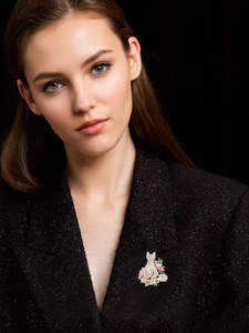 Broches de Gato ZX, Accesorios de Moda de Lujo Vintage, Broches de Seguridad, Joyería para Mujer, Unisex, Decoración para Sombreros y Bufandas - Product Image 4