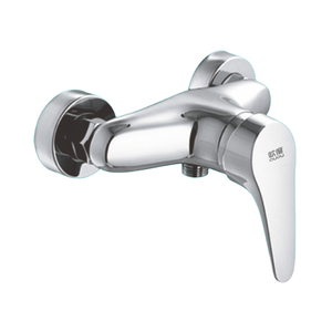 Robinet de <span class=keywords><strong>douche</strong></span> thermostatique en laiton pour salle de bain, avec cartouche céramique, finition polie, jet doux, design moderne, montage mural, 1 poignée - Product Image 2