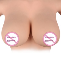 Combinaison intégrale en silicone souple avec poitrine et bras, culotte vaginale longue 9 points pour hommes travestis