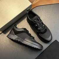 Chaussures de sport en cuir et mesh pour homme, style designer de haute qualité, chaussures de marche décontractées, respirantes et confortables, chaussures d'extérieur pour homme