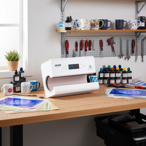 Máquina de Prensa de Calor Neumática Vevor para Sublimación de Tazas de 11-30 oz, Blanca, con 4 Almohadillas Calefactoras, CA 110V - Product Image 3