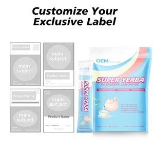Yerba Mate en Polvo Instantáneo OEM, Empaque Personalizado de Fábrica, Múltiples Diseños de Etiquetas, Opciones de Botella y Caja, MOQ Flexible - Product Image 5
