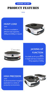 TZBOT Certificación CE 300kg 600kg Entrega Robot Equipo de manipulación de materiales Levantamiento Amr <span class=keywords><strong>AGV</strong></span> con elevador giratorio de 360 ° - Product Image 5