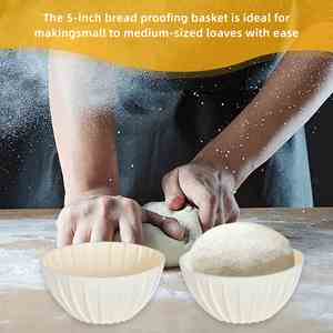 5 Inch Food Grade <b>Silicone</b> Non-Stick Proofing Basket for Mold Dough Rising Proofer Bowl Baking Oven Safe Dishwasher Safe - Product Image 5