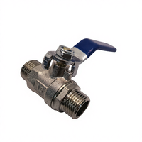Vanne à boisseau sphérique forgée en fer à pression moyenne, double filetage interne, commande manuelle, pour contrôle des fluides, DN15-DN50, personnalisable OEM