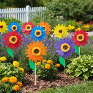 30.5 \ "Set/cartone di ornamenti da giardino per mulino a vento di girasole 48-PC - Product Image 3
