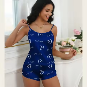 Womens Soft Spander/Polyester Camisole Nightdress Breathable Chemise Tank Sleeveless Nightgown Sleep Dress