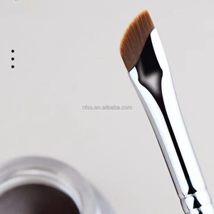 Hight Quality Easy 1 Pc Angle Flat Defined Fine Line Brow Contouring Makeup <strong>Brush</strong> Angled Eyebrow Sickle-Shaped Eyeliner <strong>Brush</strong> - Product Image 5