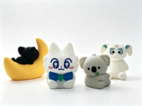 Veilleuse en silicone en forme de chat de dessin animé, lampe LED rechargeable à commande tactile, veilleuse de chevet en silicone souple pour enfants, décoration de chambre