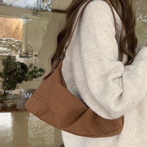 Bolso Bandolera de Ante Color Camel con Cierre de Cremallera Suave, Correa de 50-65cm, Uso Diario, Otoño 2024, Bolso Cruzado para Mujer - Product Image 2