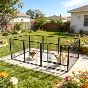 Dog <strong>Cage</strong>, Dog Fence, Home Indoor Pet Fence, Free Combination of Small, Medium and Large Dog Fences - Product Image 3