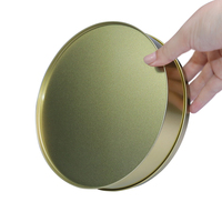 Boîte à biscuits ronde personnalisée en métal doré de qualité alimentaire pour biscuits et gâteaux de rêve – Vente directe usine