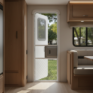 <span class=keywords><strong>Puerta</strong></span> de Entrada para <span class=keywords><strong>Autocaravana</strong></span> de Aluminio Tradicional Yongan, <span class=keywords><strong>Puerta</strong></span> para Remolque, Caravana, con Pantalla, Cerradura de un Solo Punto, Vidrio Templado - Product Image 5
