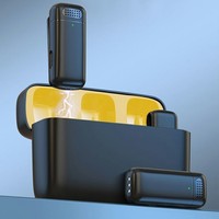 Microphones-Cravates Sans Fil Professionnels de Haute Qualité avec Boîtier de Chargement et Réduction de Bruit pour Enregistrement Vidéo sur Téléphone